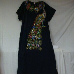 Womens Sequens Peacock Long Maxi Dress XL